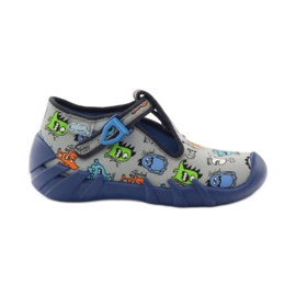 Pantuflas niños criaturas Befado 110p308 gris azul