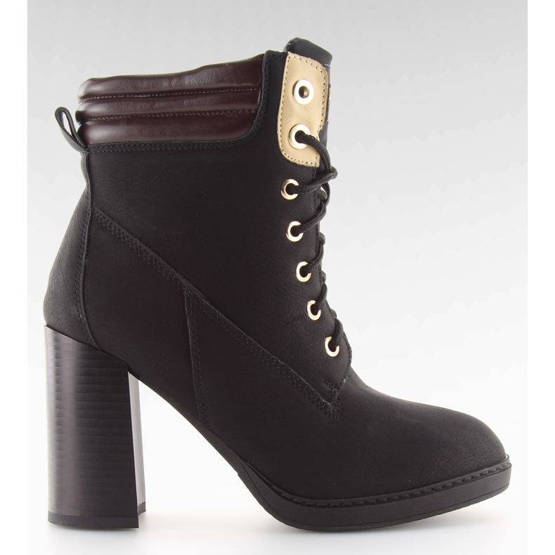 Botas de madera negras NS05P negro