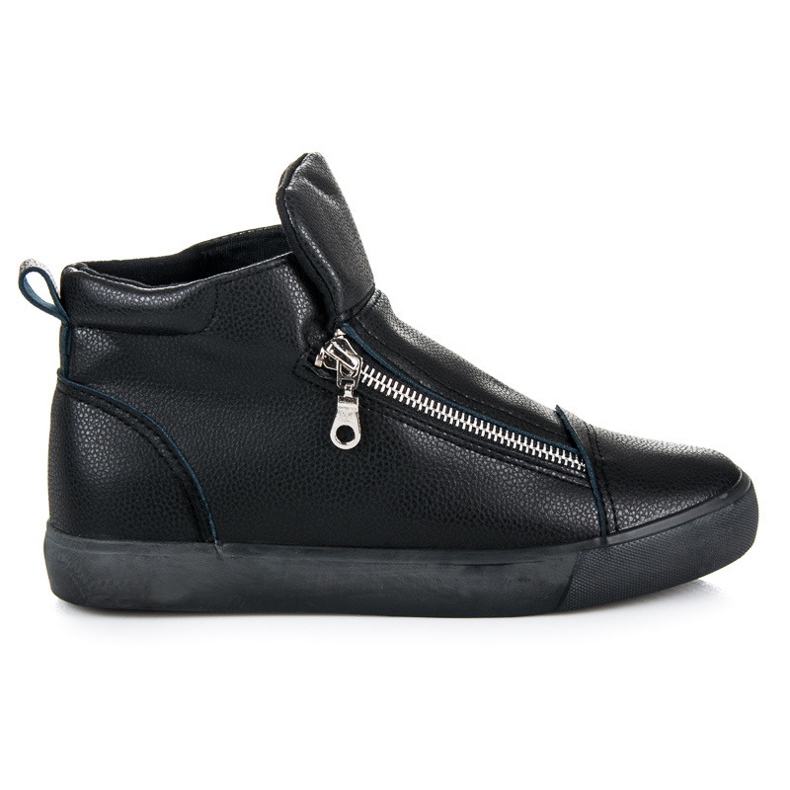 Lgm Zapatillas altas con cremallera negro