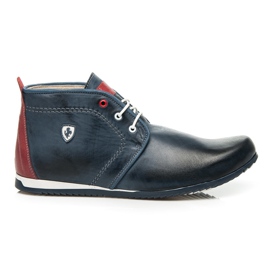 Lucca botas altas de cuero azul