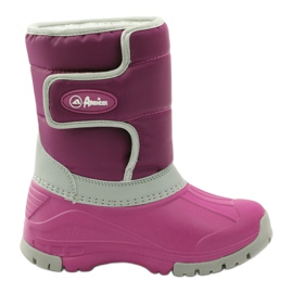 American Club Botas de invierno botas americanas superligeras rosado gris