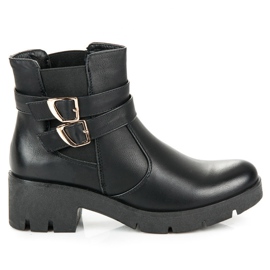 Abloom Botines chelsea con hebillas negro Abloom Botines chelsea con hebillas negro