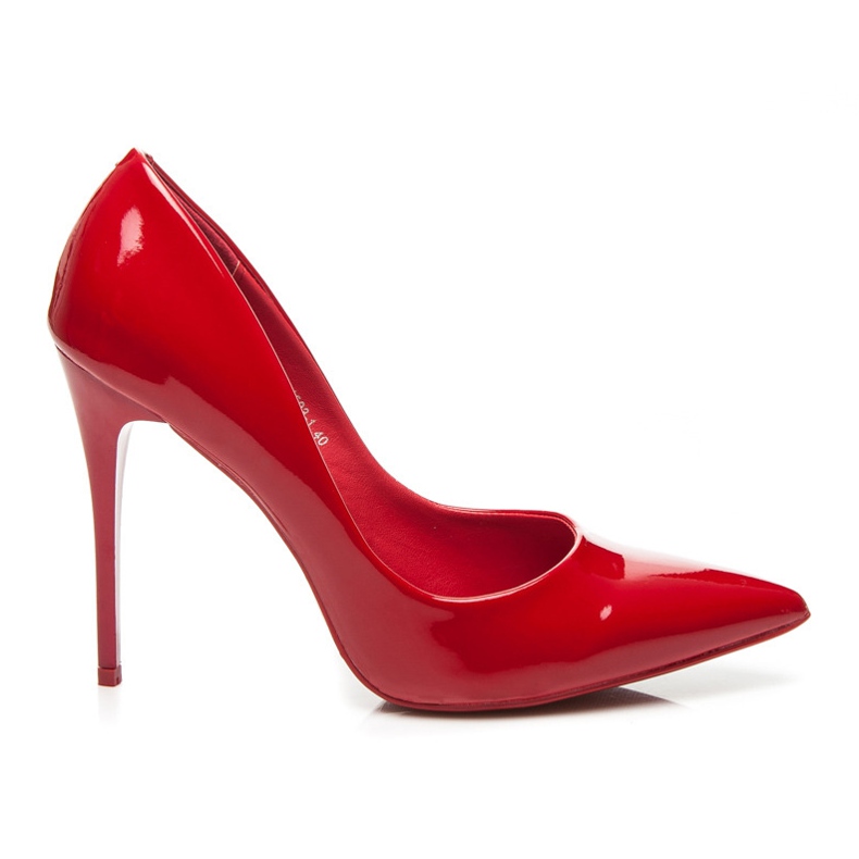 Yes Mile Mujer bianca tacones altos rojo