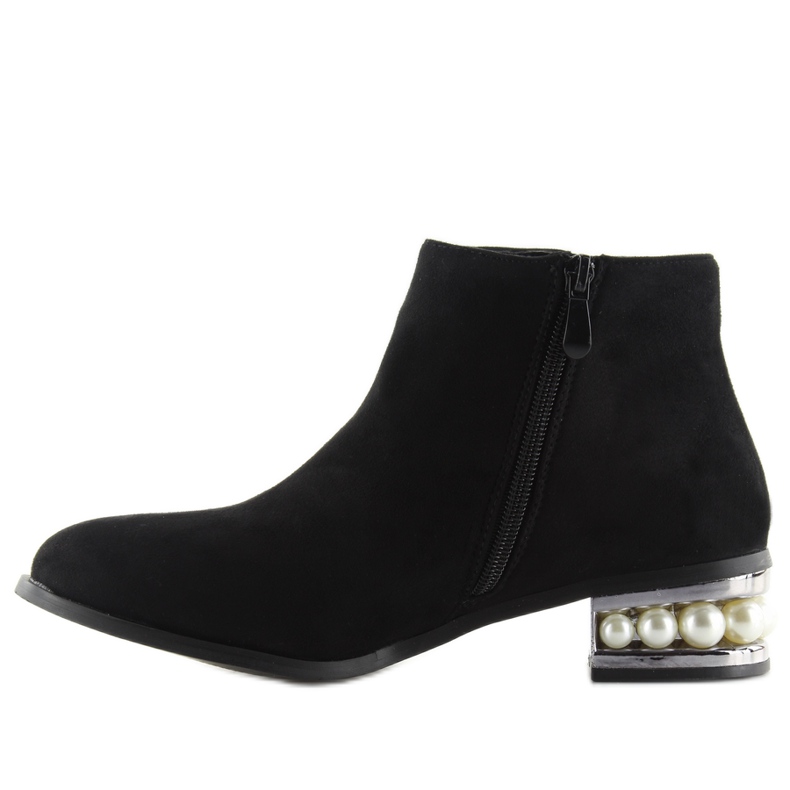 Botas jodhpur con perlas negro wd33p negro