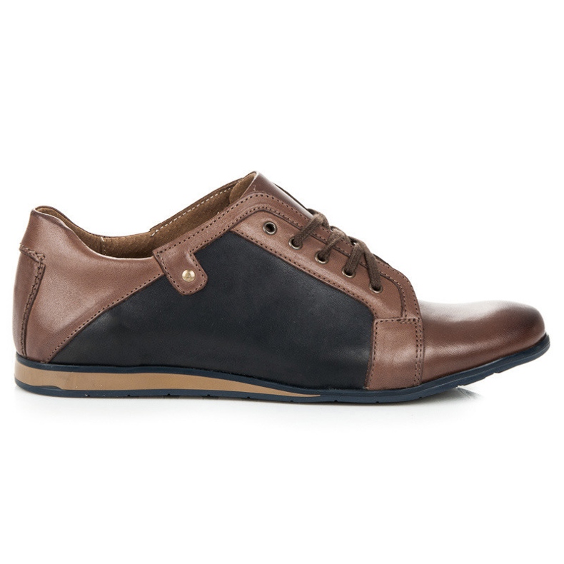 Lucca Zapatos de cuero para hombre marrón