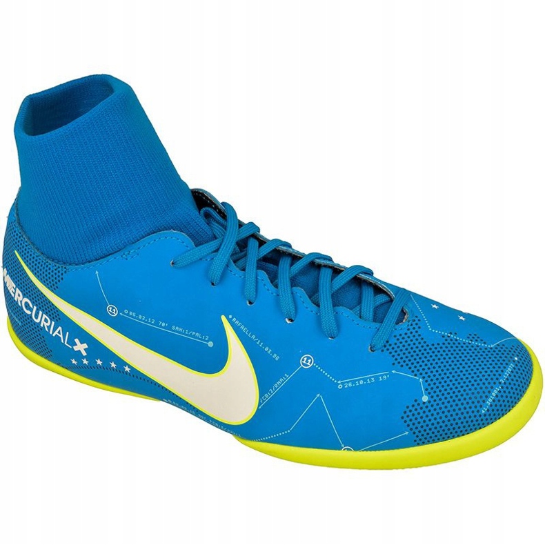 Zapatos de interior Nike Mercurial Victory 6 Df Njr Ic Jr 921491-400 azul azul Zapatos de interior Nike Mercurial Victory 6 Df Njr Ic Jr 921491-400 azul azul