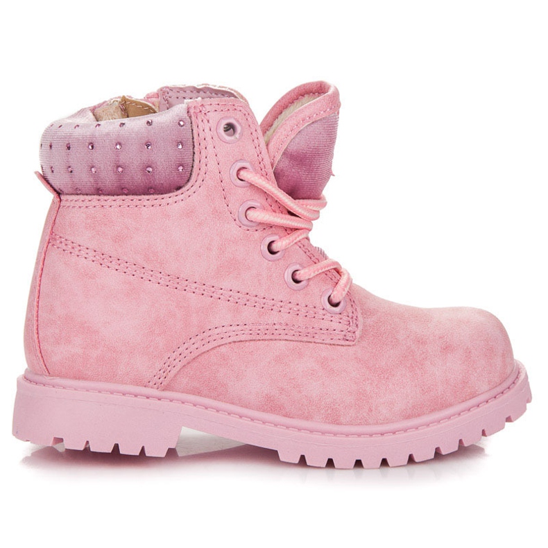 American Club Tramperos con cristales rosado