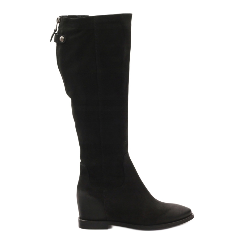 Botas con cremallera decorativa Edeo 3138 negro
