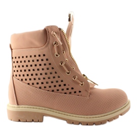 Bálsamo calado, cremallera dorada, R103 Rosa