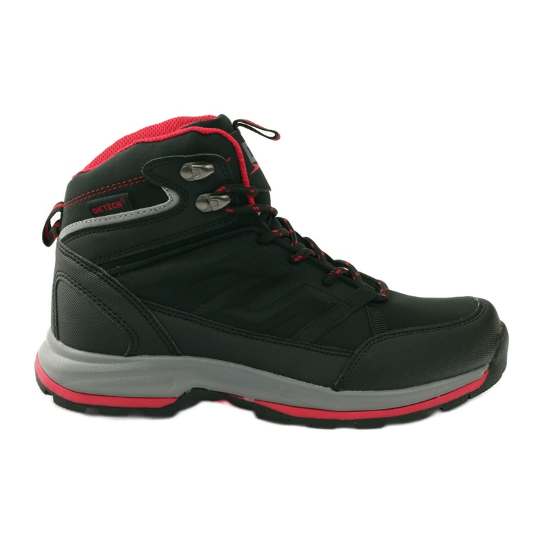 Zapatos trekking DK 17141 membrana negro rojo