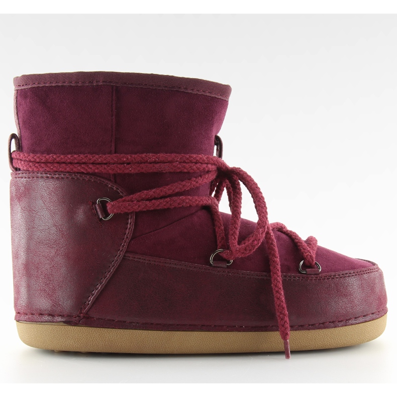 Botas de nieve Moon claret HW9500 burdeos rojo