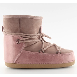 Botas de nieve rosa luna HW9500 rosa rosado