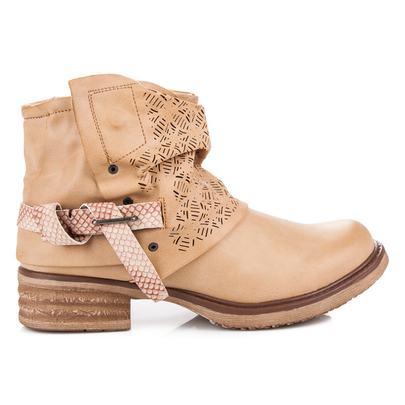 Sixth Sense Botas moteras beige
