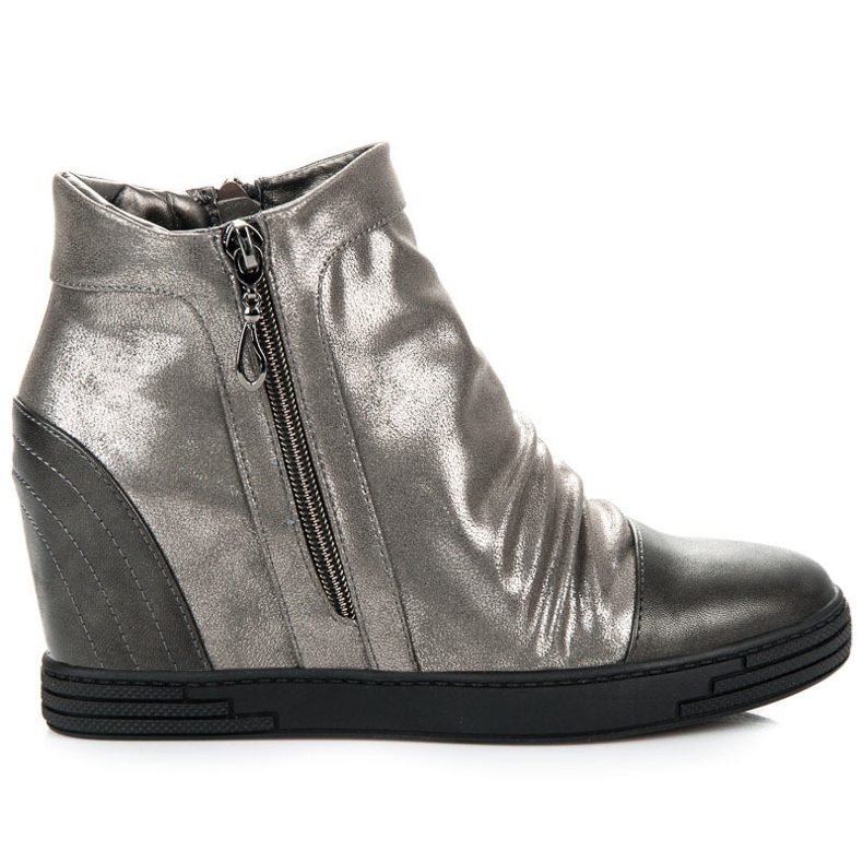 Vinceza Botines plateados gris