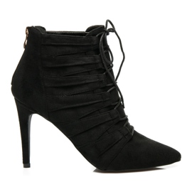 Yes Mile Botas de tacon alto negro