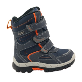 American Club Botas con membrana Navy 1710 azul marino naranja