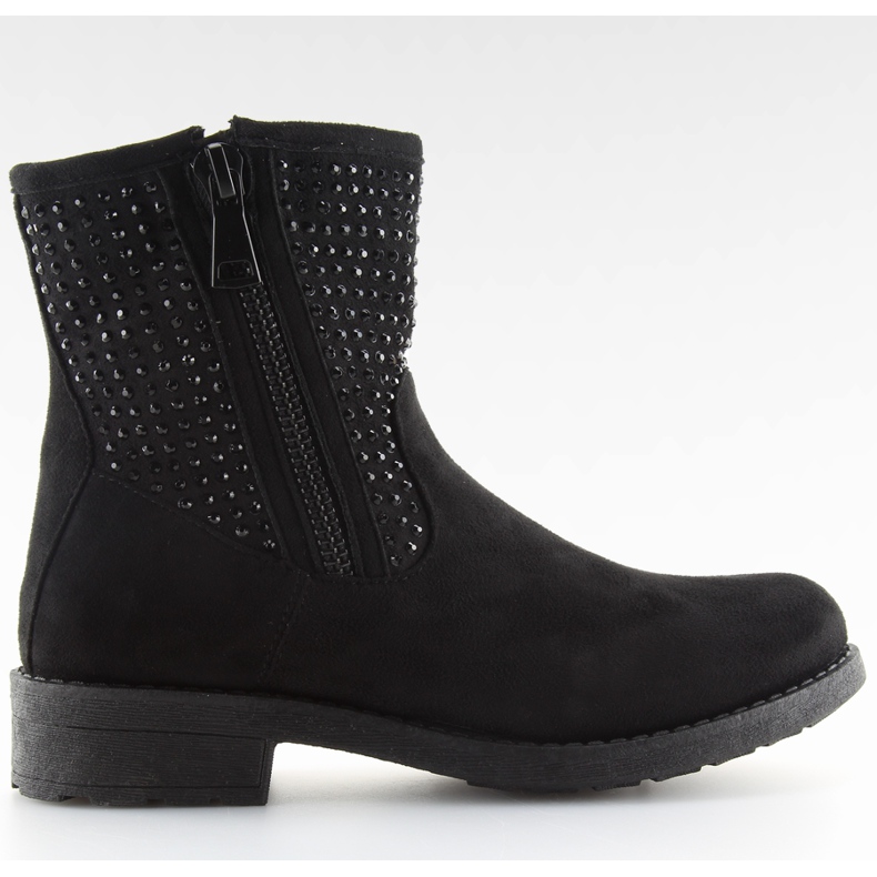 Botines negros HY1732-1 negro