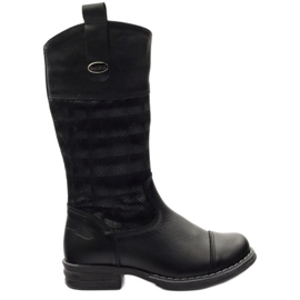 Ren But Botas de cuero de niña 322 Ren negro 3d pero