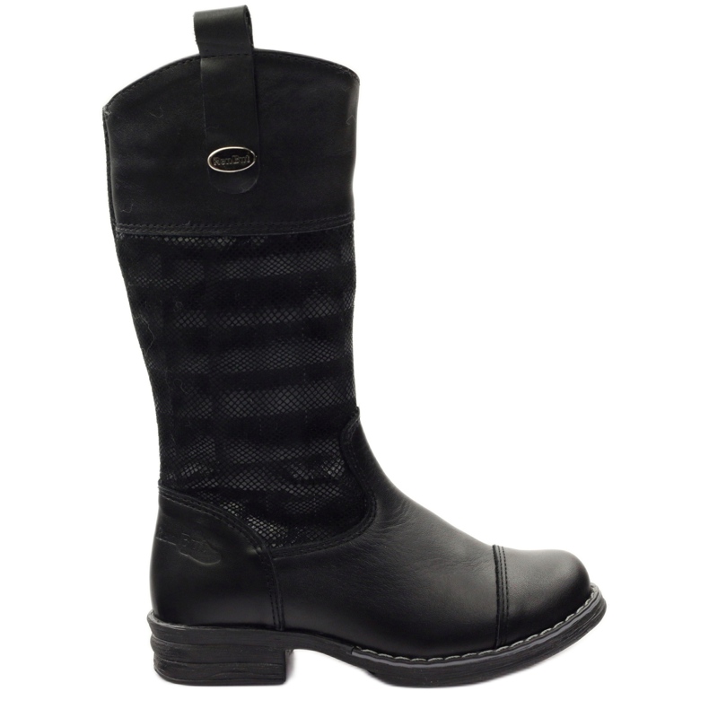 Ren But Botas de cuero de niña 322 Ren negro 3d pero