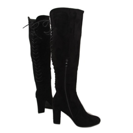 Botines negros con cordones 15135-51 negro
