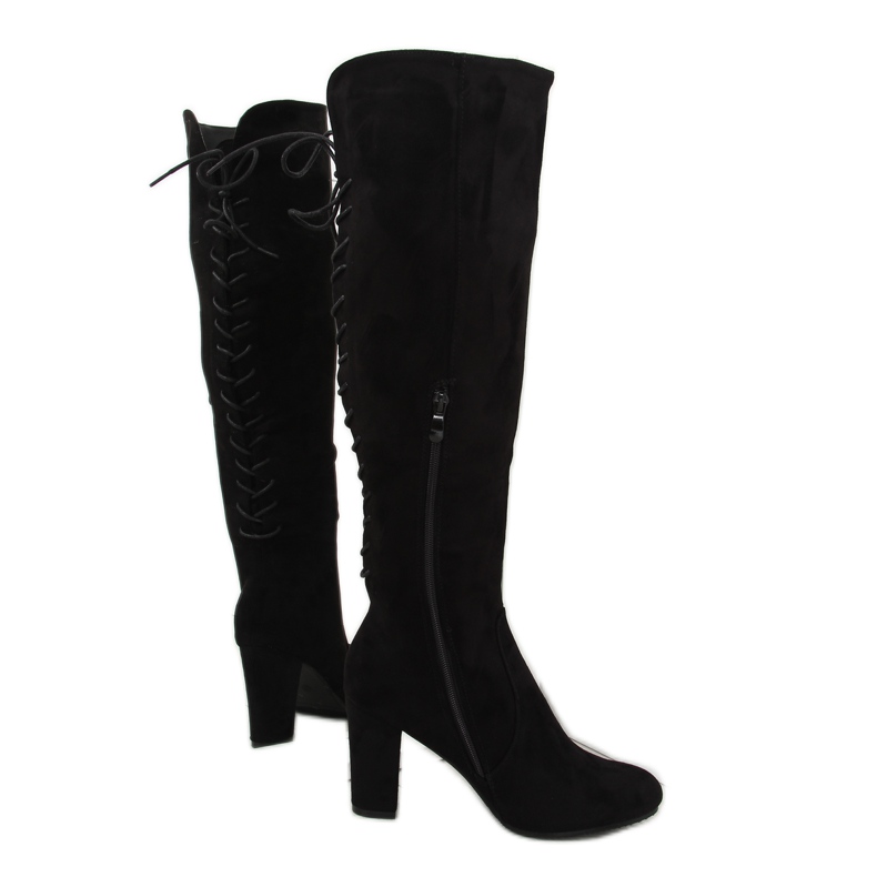 Botines negros con cordones 15135-51 negro