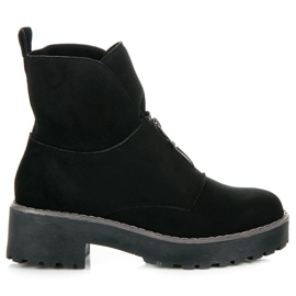 Vices Botas abrochadas con cremallera negro