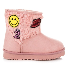 Kylie Mukluki Con Parches rosado