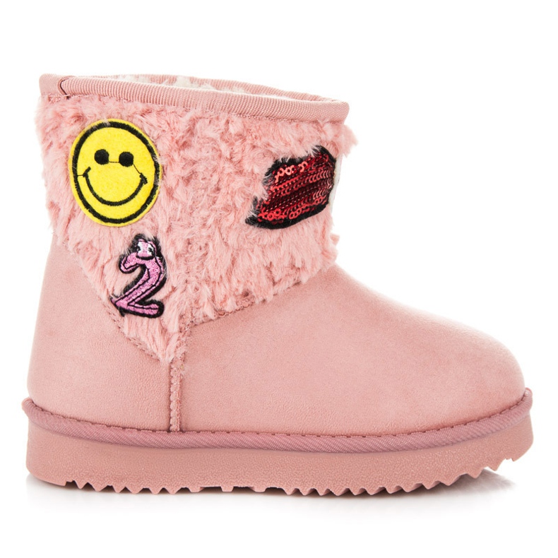 Kylie Mukluki Con Parches rosado