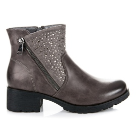 Vices Botines casuales con cremallera gris