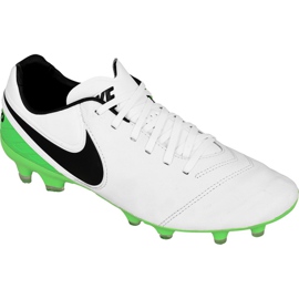 Nike Tiempo Legacy Ii Fg M 819218-103 zapatos de fútbol multicolor blanco