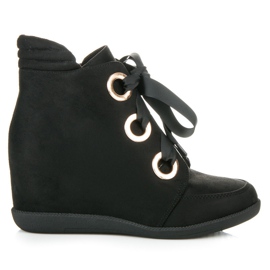 Kylie Botines con lazo negro