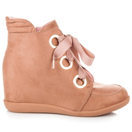 Kylie Botines con lazo rosa