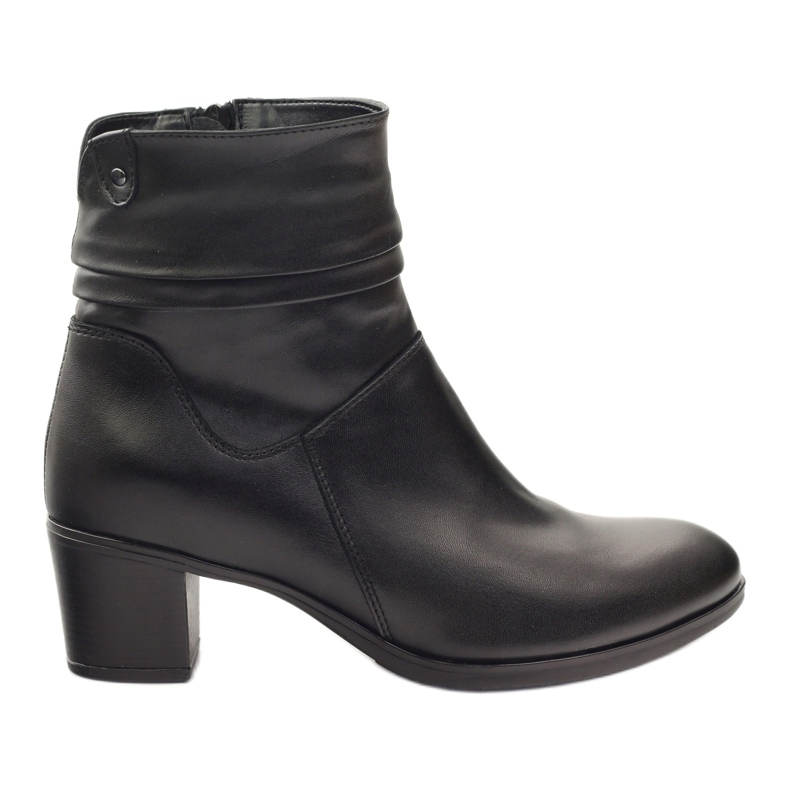 Gregors Botas de cuero para mujeres aisladas con lana 614 negro