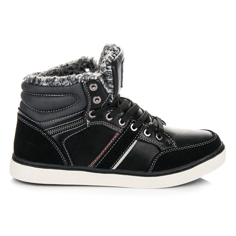 Arrigo Bello Zapatillas de piel de oveja negro