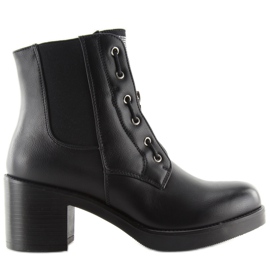 Botines negros de tacón 2890 negro
