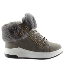 Calzado deportivo gris cálido 16-529 gris Calzado deportivo gris cálido 16-529 gris