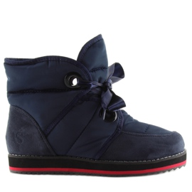 Botas de nieve con cordones, azul marino 9079 marino