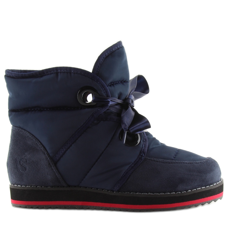 Botas de nieve con cordones, azul marino 9079 marino
