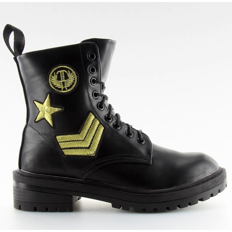 Botas militares negras 8338 negro