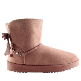 Emus rosas con perlas DD60 rosa