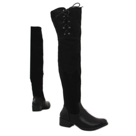 Botas mosqueteras negras FR-1152 negro Botas mosqueteras negras FR-1152 negro