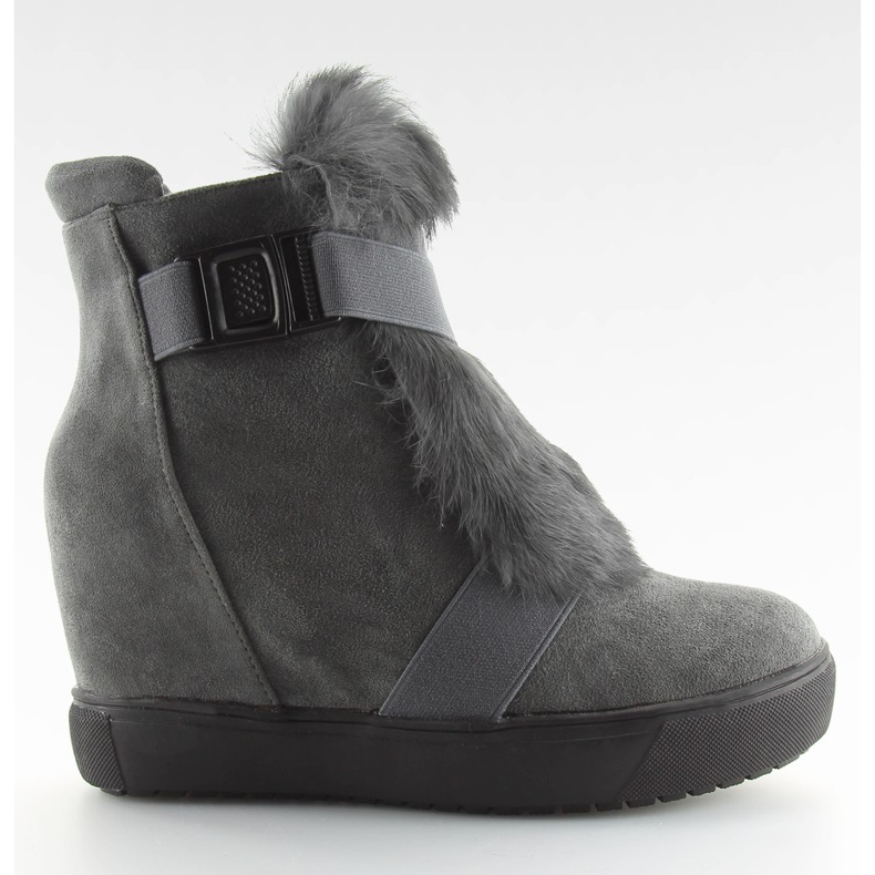 Deportivas grises con pelo 3123 D. gris