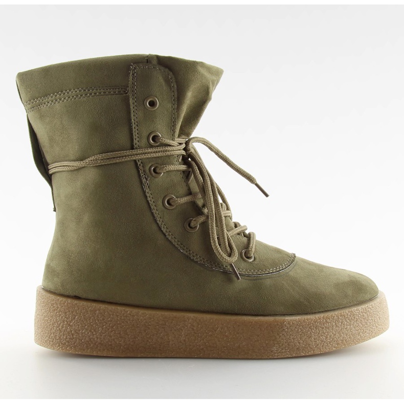 Botas verdes de suela alta Botas verdes de suela alta