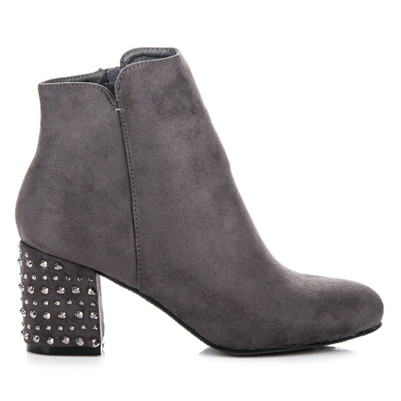 Yes Mile Botas de gamuza elegantes gris