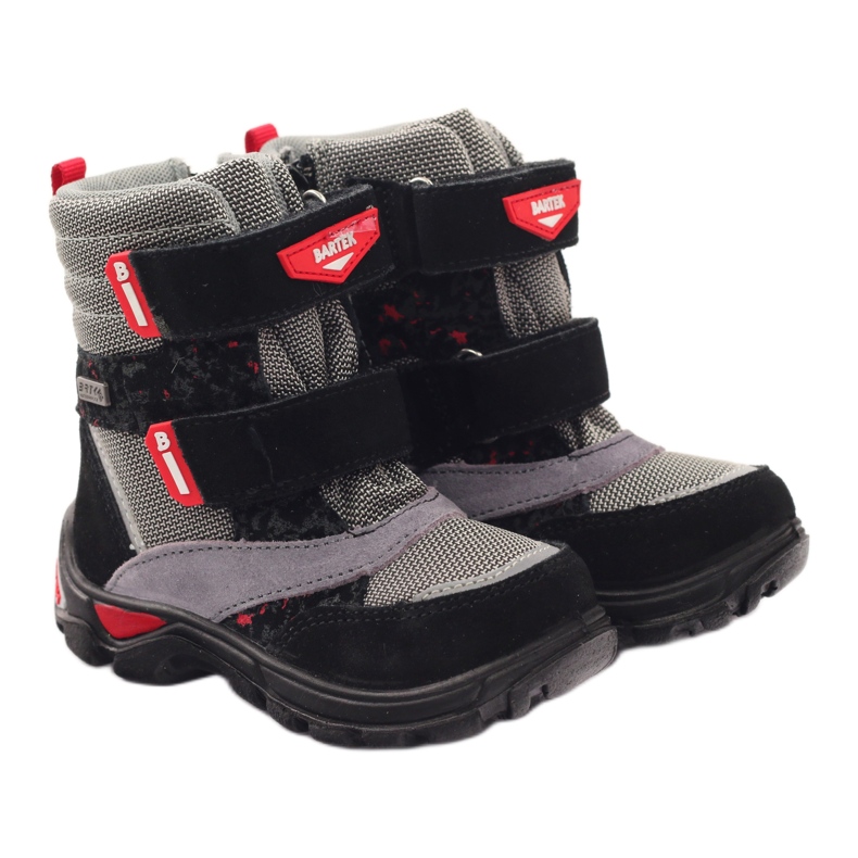 Bartek Botas Botas impermeables 21473 negro rojo gris Bartek Botas Botas impermeables 21473 negro rojo gris