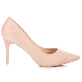Comer Tacones de ante rosado