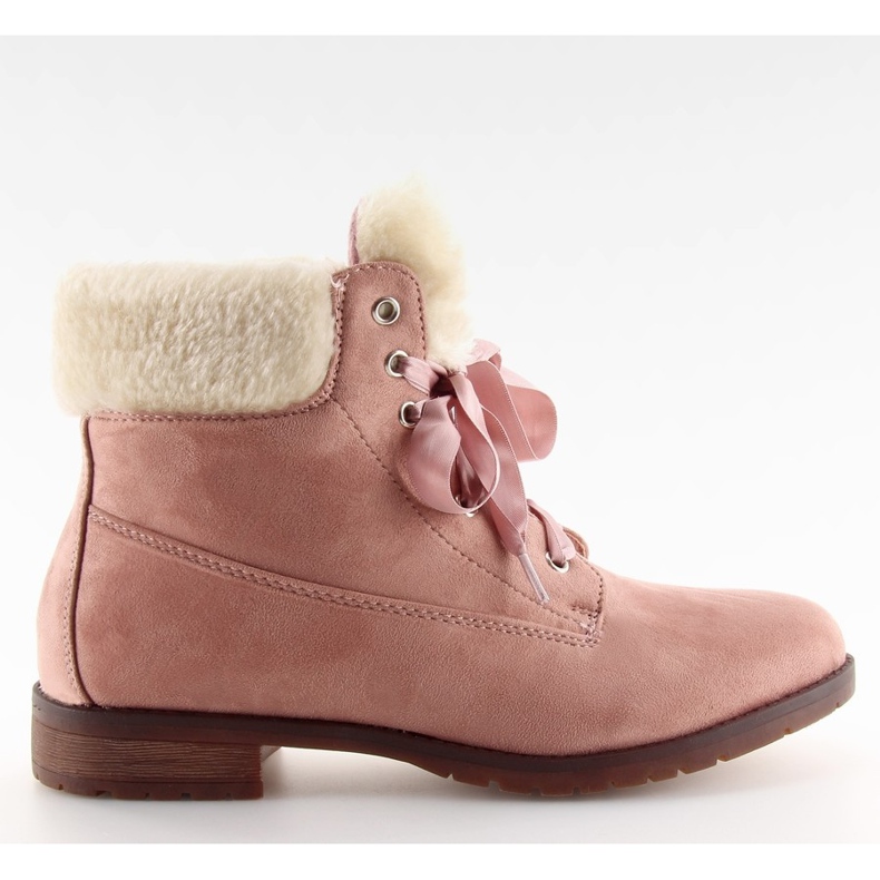 Botas rosas con cordones para mujer NC87 rosa rosado
