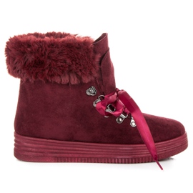 Bello Star Bordo tramperos atados con una cinta rojo