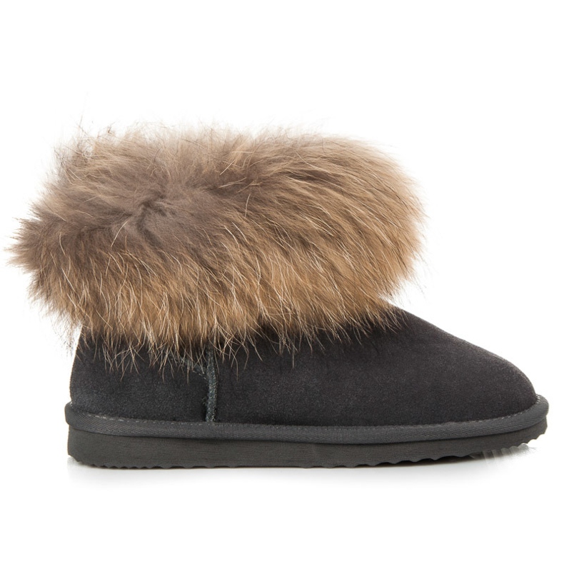 Coco Perla Mukluki de cuero gris Coco Perla Mukluki de cuero gris