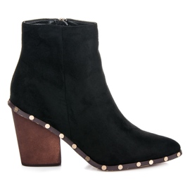 Vices Botines de ante en Spitz negro
